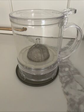 Teavana Clear Tea Infuser Mug with Lid and Strainer - Clear